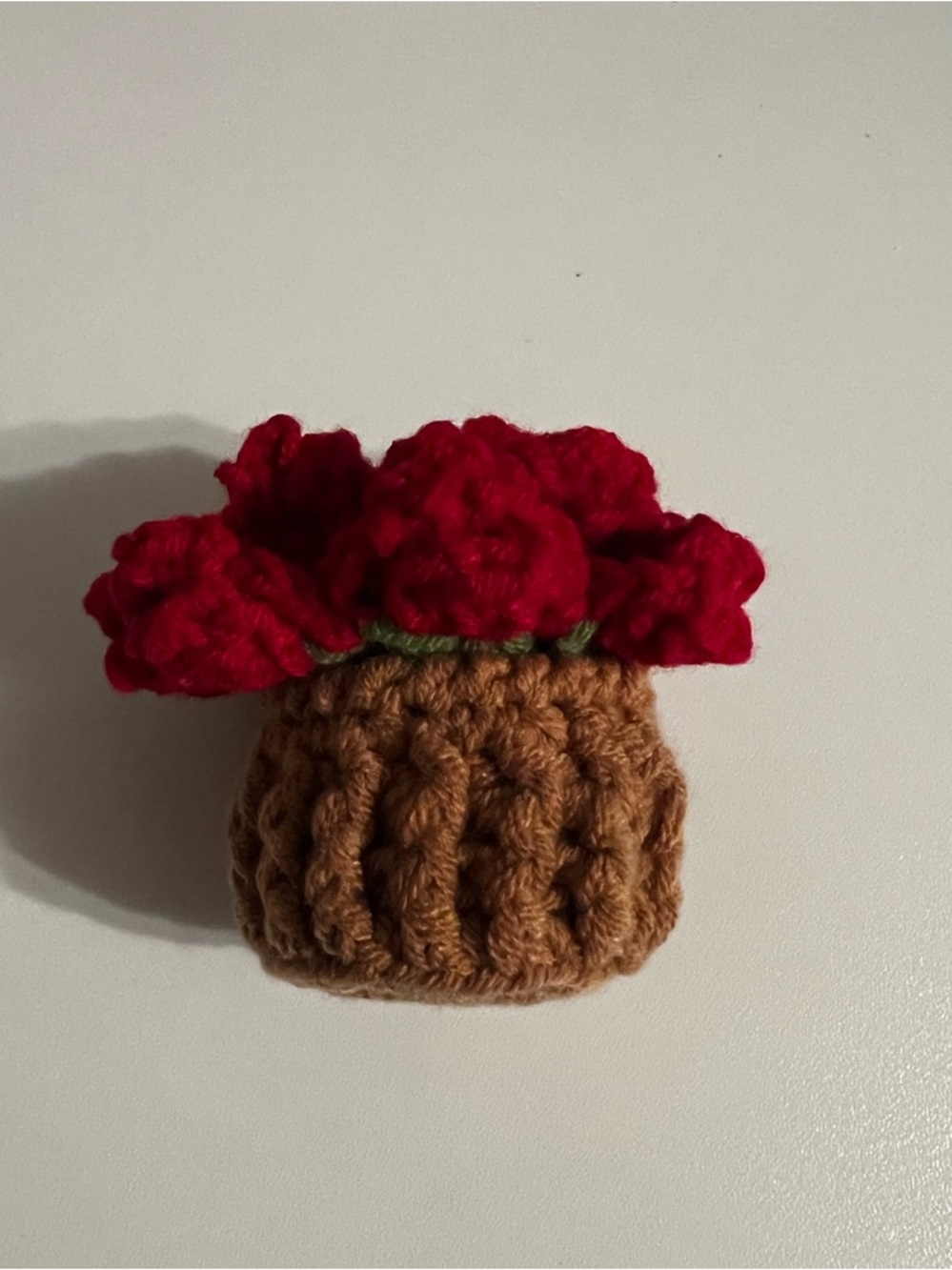 Handmade Crochet Flower Coaster and Floral Bouquet